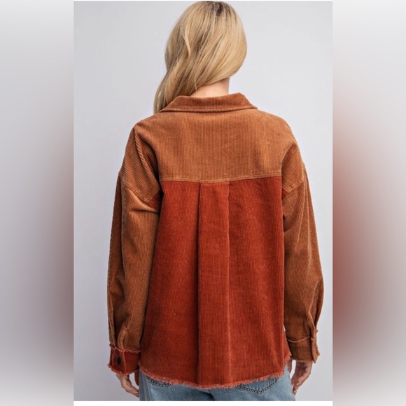 NWT Easel Color Block Corduroy Jacket - Picture 3 of 5